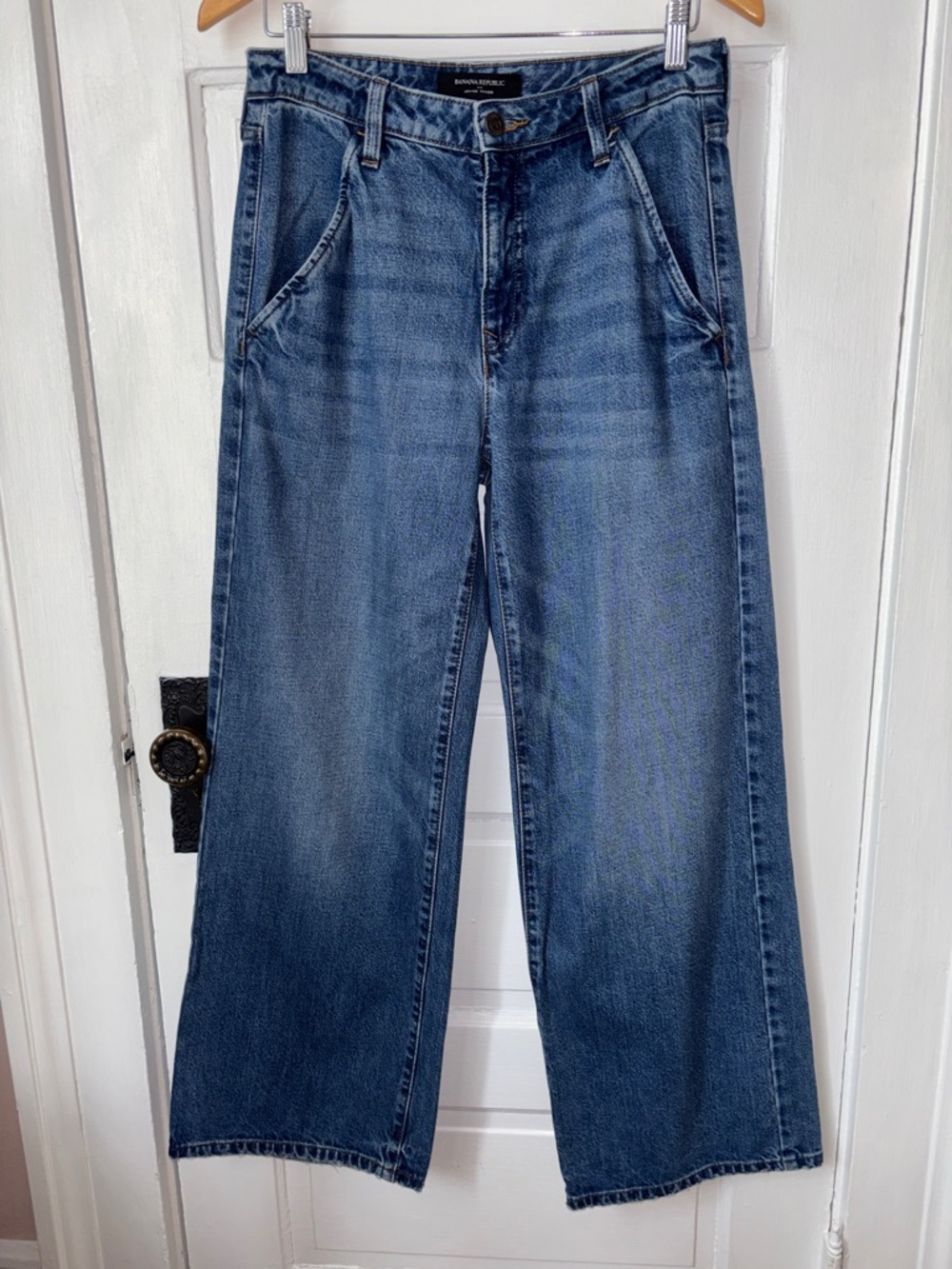 BANANA REPUBLIC HIGH RISE TROUSER JEANS - Picture 3 of 12